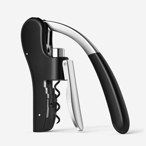 Self - Pulling Lever Wine Opener – Durable Zinc Alloy Vertical Bottle Remover - True Wine Lover