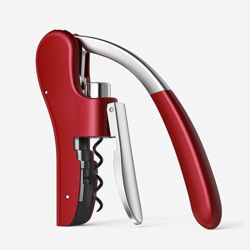Self - Pulling Lever Wine Opener – Durable Zinc Alloy Vertical Bottle Remover - True Wine Lover