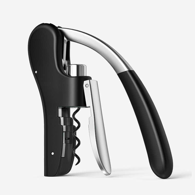 Self - Pulling Lever Wine Opener – Durable Zinc Alloy Vertical Bottle Remover - True Wine Lover