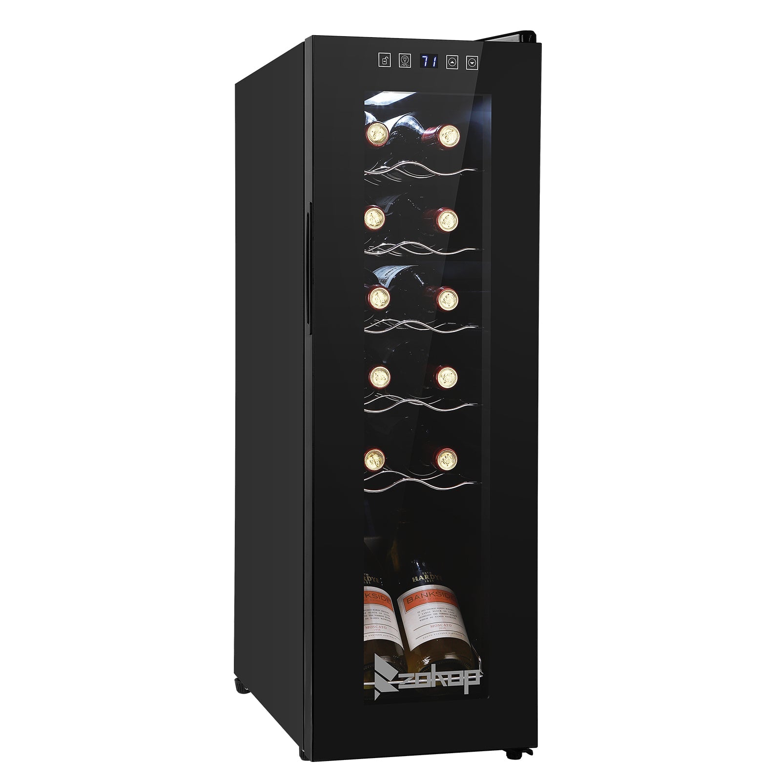 Slim 12 - Bottle Wine Cellar | Ultra - Quiet Compressor Refrigerator for Home Bar - True Wine Lover