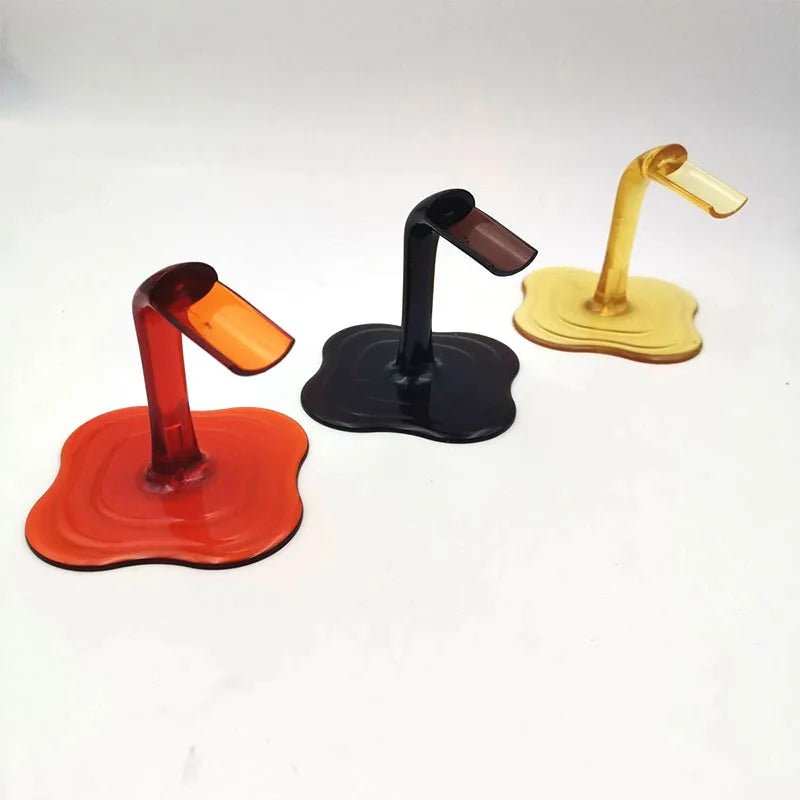 "Spilled Wine" Countertop Bottle Stand – Fun & Whimsical Single Bottle Display - True Wine Lover