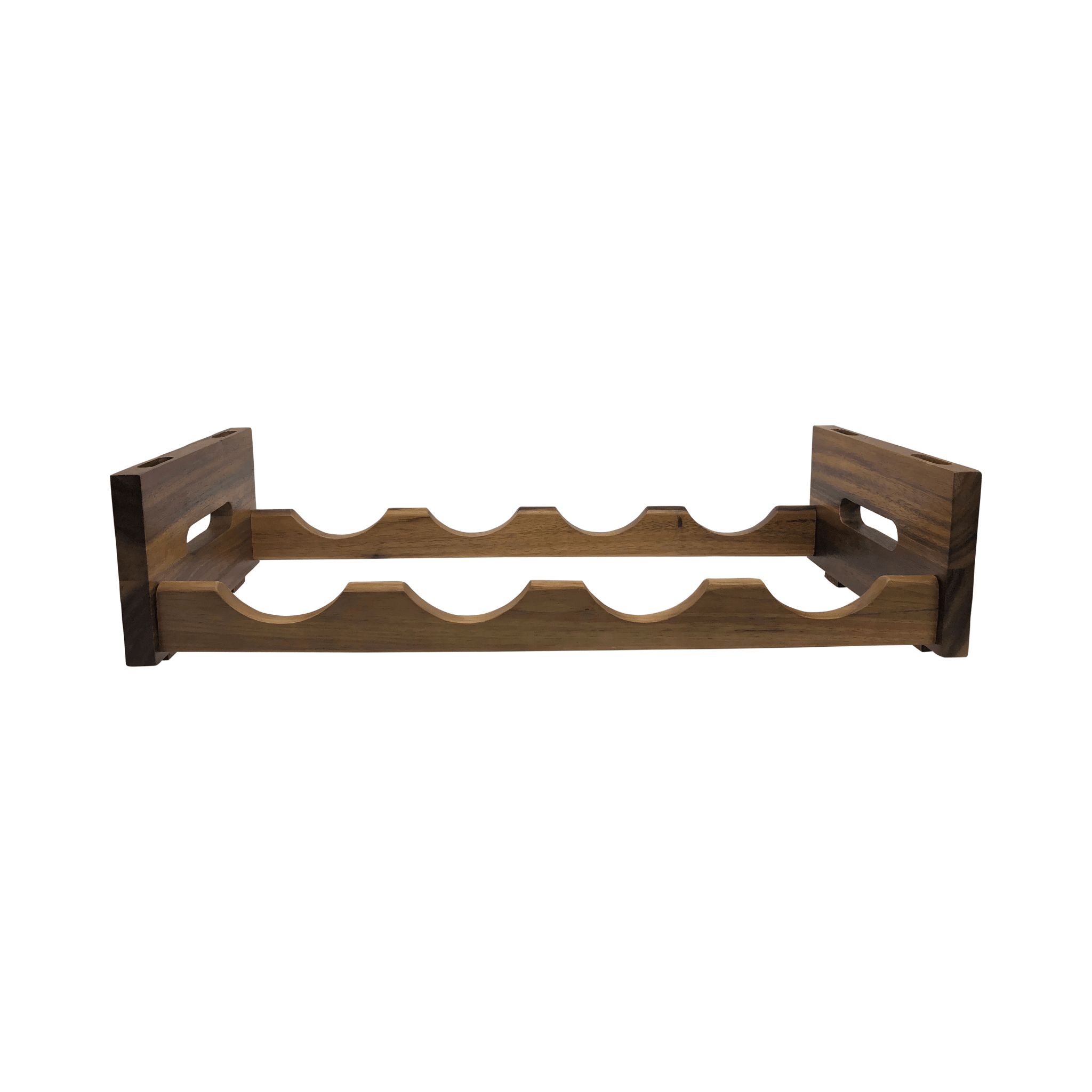 Stackable Acacia Wood Countertop Wine Rack | 4 - Bottle Display - True Wine Lover