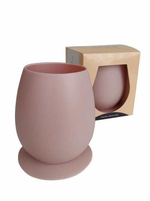 Unbreakable Suction Base Silicone Wine Cup | Spill - Proof Outdoor Glass 2Pcs - True Wine Lover