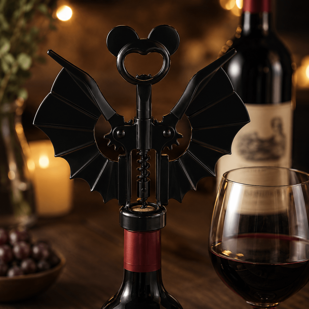 Unique Bat - Shaped Wine Bottle Opener - True Wine Lover