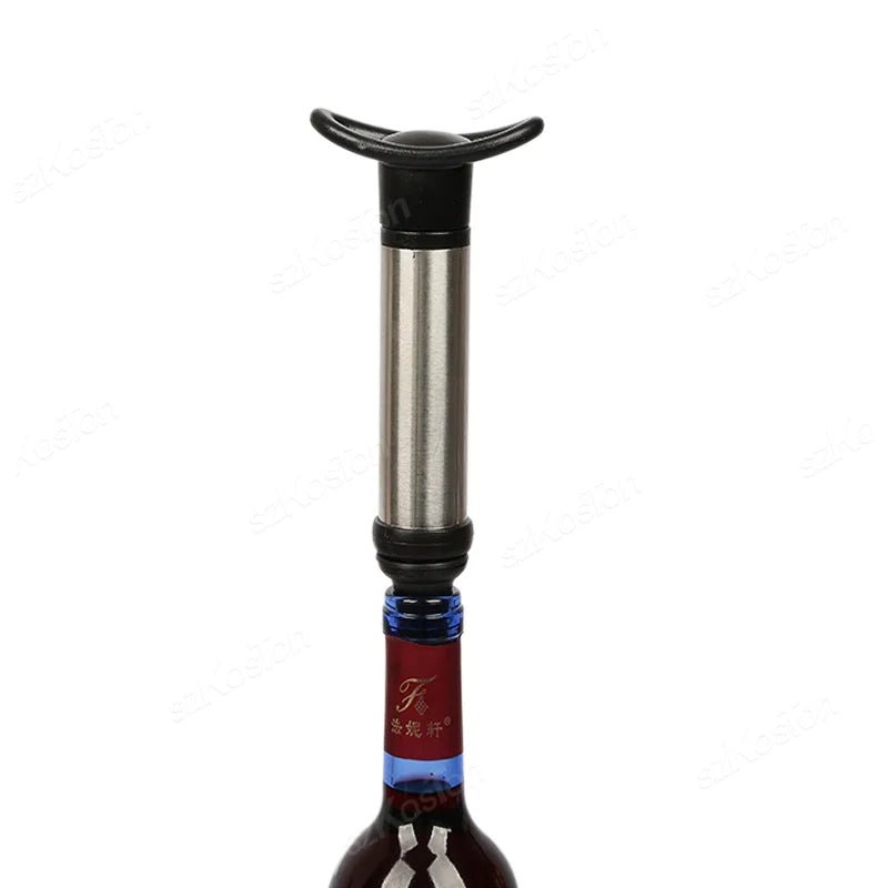 Universal Wine Saver Pump and Stopper Set – Airtight Red Wine Preserver (7 - Piece) - True Wine Lover