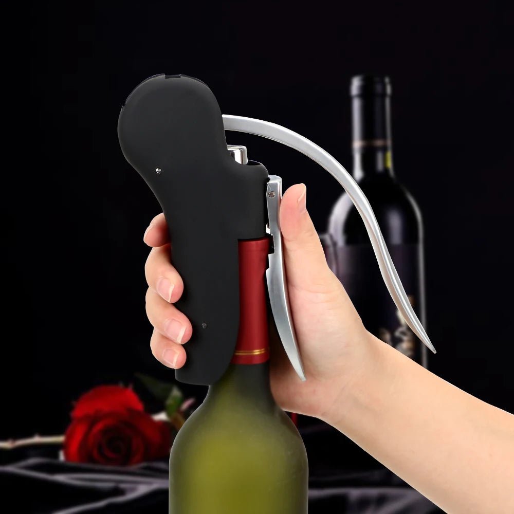 Vertical Lever Corkscrew Wine Opener – Professional 3 - Second Bottle Opener Set - True Wine Lover