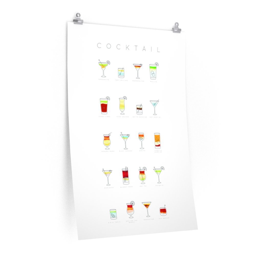 Vintage Cocktail Art Poster | Premium Matte Decor - True Wine Lover