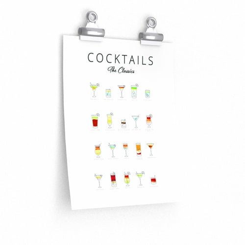 Vintage Cocktail Art Poster | Premium Matte Decor - True Wine Lover