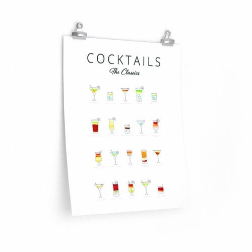 Vintage Cocktail Art Poster | Premium Matte Decor - True Wine Lover