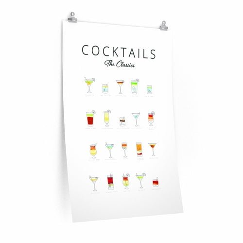 Vintage Cocktail Art Poster | Premium Matte Decor - True Wine Lover