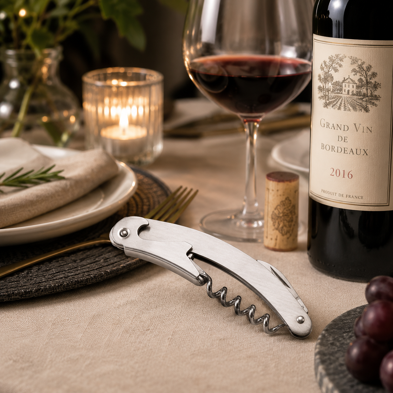 waiter style corkscrew
